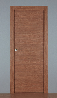 Puerta de melamina color cerezo